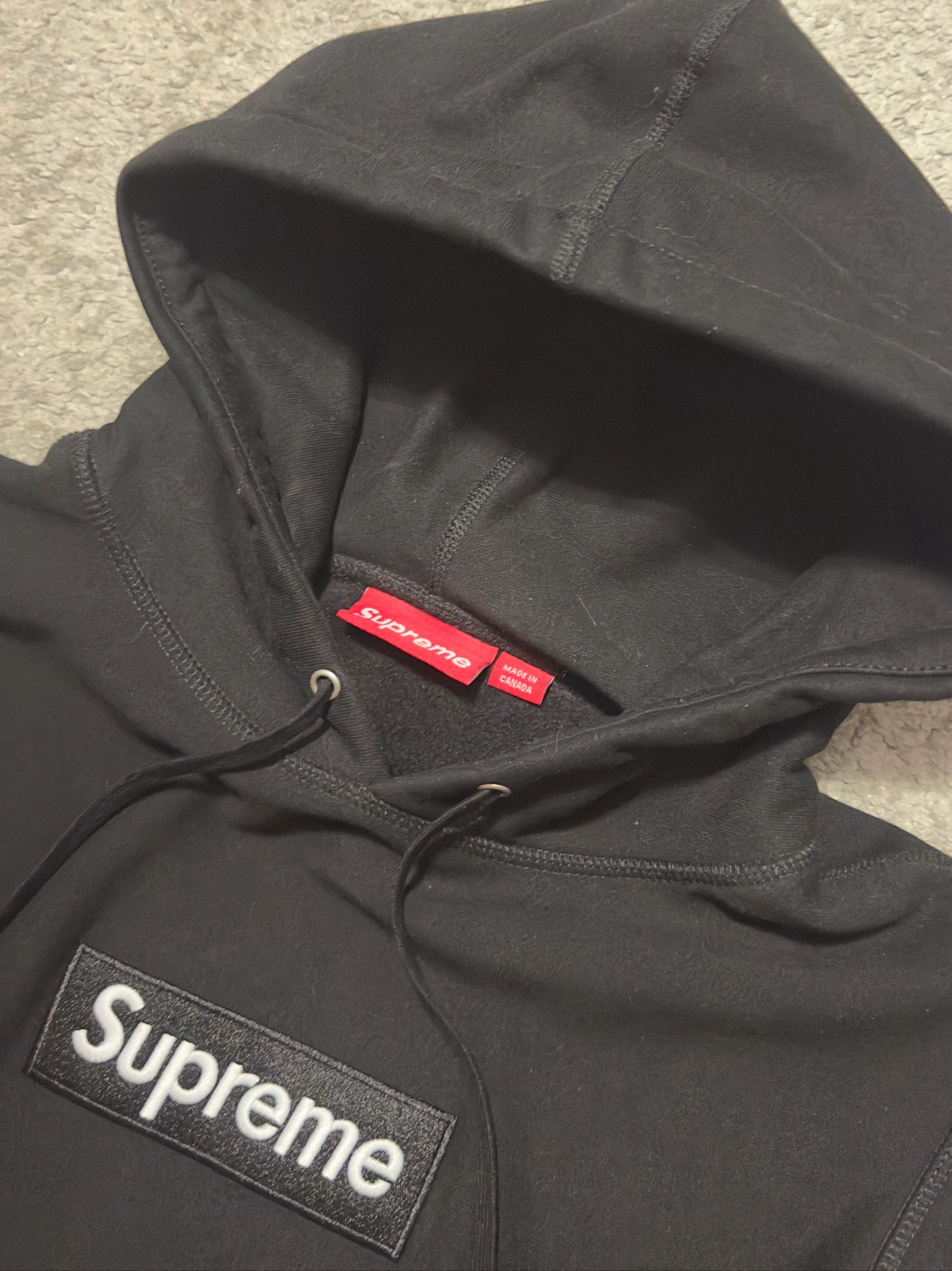 Supreme Box Logo Sweat à Capuche Noir – photo 6